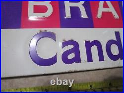 10c ORIGINAL VINTAGE BRACH'S CANDYLAND CANDY METAL STORE SIGN Display Rack Top