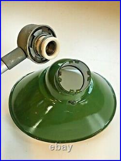 1940's Goodrich 13X11 Green Porcelain Sign Light Industrial Gas Station Vintage