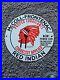 1950-s-RARE-VINTAGE-RED-INDIAN-MCCOLL-FRONTENAC-18X16-PORCELAIN-ENAMEL-SIGN-01-ca