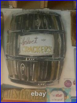 1960's Select Crackers Sign extremely Rare Vintage Sign