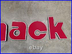1974-1995 Vintage Radio Shack Foam Letters Sign 11in Tall Letters RadioShack Red