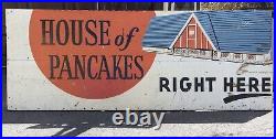 7 FT VINTAGE 1960's IHOP RESTAURANT HOUSE OF PANCAKES ORIGINAL ADVERTISING SIGN