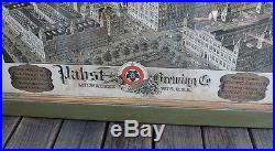ANTIQUE Vintage Milwaukee Beer Pabst Brewery Lithograph Photo Framed Litho Sign