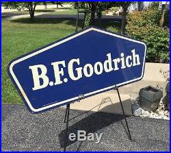B. F. Goodrich Vintage Old Dealer Metal 59 Not Porcelain BIG Gas Oil Sign