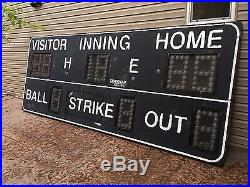 Baseball Scoreboard Vintage SIGN