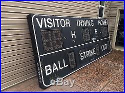 Baseball Scoreboard Vintage SIGN