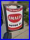 C-1940s-Original-Vintage-Amalie-Motor-Oil-Sign-Metal-Gas-Station-Dealer-Soda-Big-01-lj