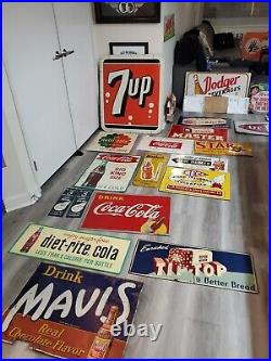 C. 1940s Original Vintage Enriched Tip Top Bread Sign Metal New York Wards RARE