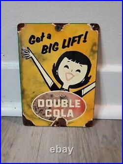 C. 1940s Original Vintage Nehi Beverages Sign Metal Ice Cold Country Store Soda