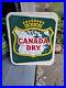C-1950s-Original-Vintage-Canada-Dry-Sign-Metal-Embossed-Spur-Ginger-Ale-Soda-Gas-01-dt