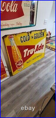 C. 1950s Original Vintage Gulf Gas Sign Metal Gulftane Oil Florida Premium Rare