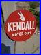 C-1950s-Original-Vintage-Kendall-Motor-Oil-Sign-Metal-2-Sided-Dealer-Gas-Station-01-dn