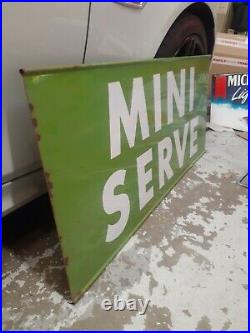 C. 1950s Original Vintage Sinclair Gas Station Sign Mini Service Station Dino Oil