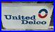 C-1950s-Original-Vintage-United-AC-Delco-Sign-Metal-2-Side-Gas-Oil-Chevy-GM-01-mwnf