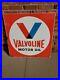 C-1950s-Original-Vintage-Valvoline-Motor-Oil-Sign-Metal-2-Sided-Gas-Chevy-GM-01-upp