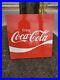 C-1960s-Original-Vintage-Coca-Cola-Sign-Metal-Coke-Soda-HUGE-Gas-Oil-RARE-Pepsi-01-jvho
