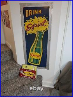 C. 1960s Original Vintage Dupont Paint Sign Metal Lucite Wall Paint MINT! NOS Gas