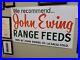 C-1960s-Original-Vintage-John-Ewing-Range-Feeds-Metal-Sign-Farm-Dairy-Cow-Hog-01-sj