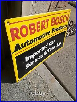 C. 1960s Original Vintage Robert Bosh Automotive Products Sign Import Car Service