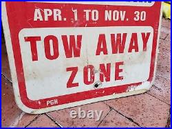 C. 1960s Original Vintage Street Sweeper Sign Metal Cleaning Pittsburgh Gas Oil