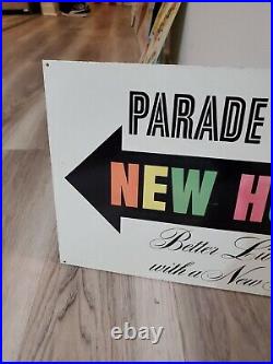 C. 1961 Original Vintage Parade Of Homes Sign Metal NOS MINT! Nutone Electrical