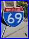 C-1980s-Original-Vintage-Interstate-69-Sign-Metal-DOT-Highway-Gas-Oil-Indiana-01-fbet