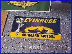 C. 1980s Original Vintage Lawn-Boy Mowers Sign Metal Embossed Service Dealer Gas