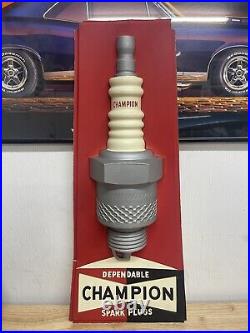 Champion Spark Plug Vintage 3D Platic Sign