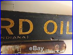 EARLY SMALTZ Vintage STANDARD OIL COMPANY Gas Station sign Rare original WOOD