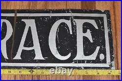 EARLY Vintage 2-Sided Dr Frace Doctor Medical Advertising Office SIGN