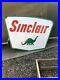 Early-GAS-OIL-porcelain-double-sided-SINCLAIR-original-DSP-7-vintage-PATINA-01-liv