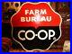 Farm-Bureau-Co-op-4-Foot-Original-Tin-Vintage-Grain-gas-Facility-Ad-Sign-Rare-01-rzjz