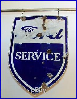 Ford service advertising enamel sign vintage retro antique industrial decor manc
