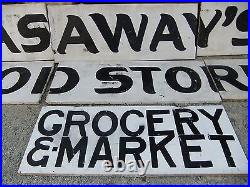 HUGE Gasaway's Food Store & Market Vintage Store Sign 6 ft x 14 ft Jonesboro AR