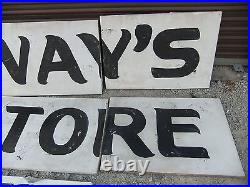 HUGE Gasaway's Food Store & Market Vintage Store Sign 6 ft x 14 ft Jonesboro AR