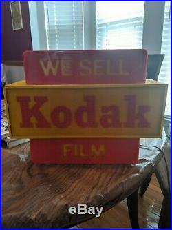 Kodak camera film lighted advertising display sign (Vintage)