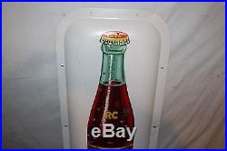 Large Vintage 1940's RC Royal Crown Cola Soda Pop Bottle 36 Metal Sign