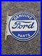 Large-Vintage-1960-Ford-Motor-Parts-Porcelain-Double-sided-Flange-Sign-01-aks