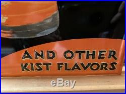 NOS Vintage Orange Kist Soda Tin Embossed Advertising Sign Watch Video
