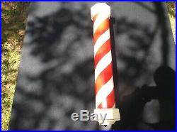 Old Antique Vintage Collectible Lighted Rare Barber Shop Pole Poles Original