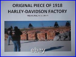 Old Harley-Davidson Motorcycle BRICK gift indian vtg hat HD bmw full dresser cap