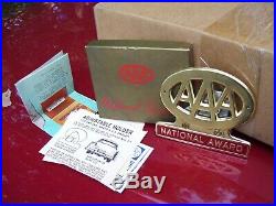 Original 1950s nos Accessory vintage License plate topper scta GM Ford Chevy