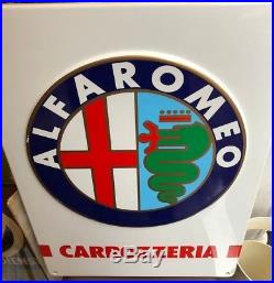 Original ALFA ROMEO Sign 1980s Vintage Service Dealership garage RARE genuine