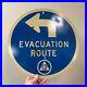 Original-VTG-c-1960s-Civil-Defense-EVACUATION-ROUTE-Sign-18-01-qd