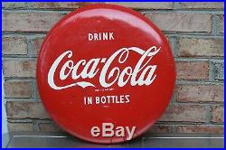 Original Vintage Coca Cola 16 Button Sign For Pilaster