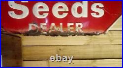 Original Vintage Dealer Stull Seed Sign 1940's-50's