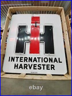 Original Vintage International Harvester Dealer Porcelain Neon Sign Walker IH