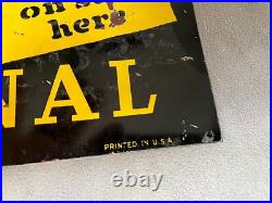 Original Vintage Metal Sign Saturday Evening Post and Ladies Home Journal