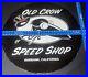 Original-Vintage-Old-Crow-Speed-Shop-Sign-Double-Sided-30-01-mfv