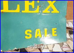 Original Vintage Old Very Rare ROLEX For Sale Ad Porcelain Enamel Big Sign Board
